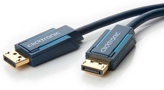 Clicktronic Кабел DisplayPort мъжки - DisplayPort мъжки 20м Син (70717)