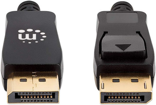 Manhattan Cable DisplayPort male - DisplayPort male 1m Μαύρο (355568)