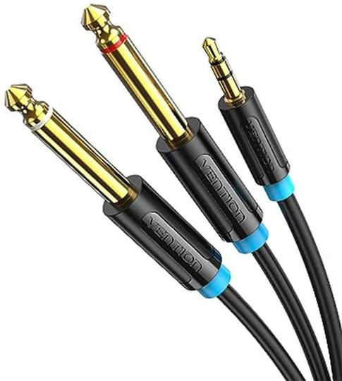 Vention Cable 2x 6.3mm male - 3.5mm male 1m BACBF