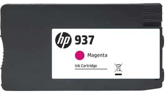 HP 937 Original InkJet Printer Ink Magenta (4S6W3NE)