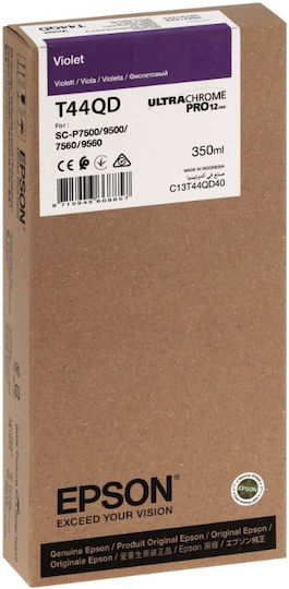 Epson T44QD40 UltraChrome Pro 12 Оригинален Мастило за мастиленоструен принтер Лилаво (C13T44QD40)