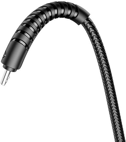 Veger V103 Braided USB 2.0 to micro USB Cable Μαύρο 1.2m