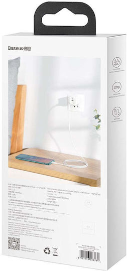 Baseus 1.5m Regular USB 2.0 to micro USB Cable White (TZCAMZJ-02)