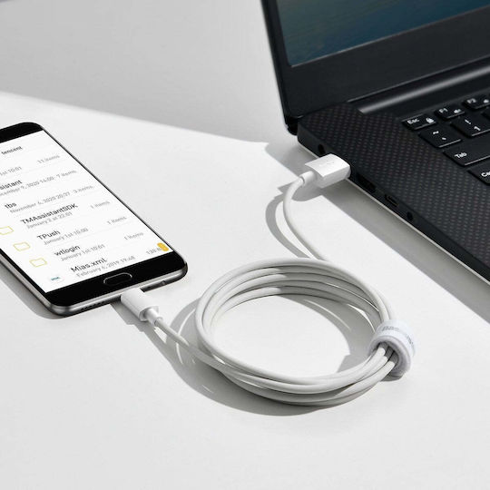 Baseus 1.5m Regular USB 2.0 to micro USB Cable White (TZCAMZJ-02)