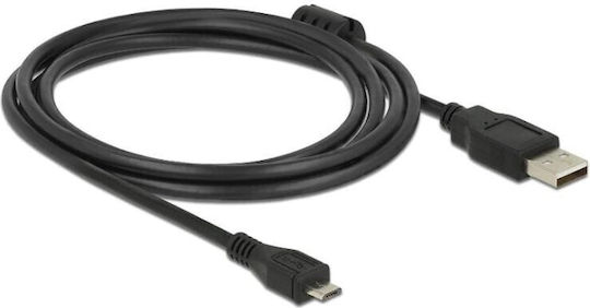 DeLock Редовна USB 2.0 до микро USB кабел Черен 3м (84909) 1бр