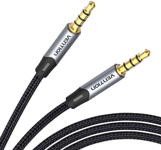 Vention Καλώδιο Ήχου TRRS 3.5mm male - 3.5mm male Γκρι 2m BAQHH