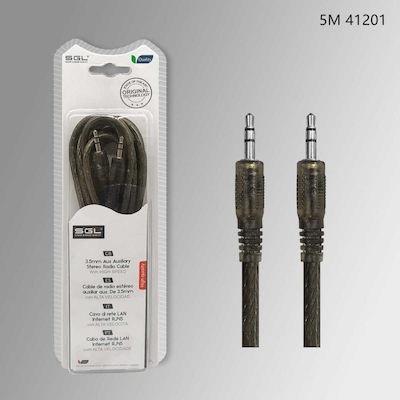 SGL Καλώδιο 3,5 mm Stecker - 3,5 mm Stecker Schwarz 5m (097718)