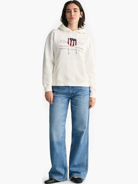 Archive Shield Women's Sweatshirt Hooded White
