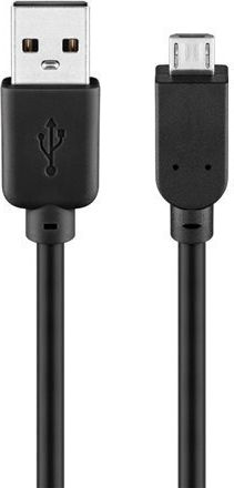 Goobay Редовна USB 2.0 до микро USB кабел Черен 1м (93918) 1бр