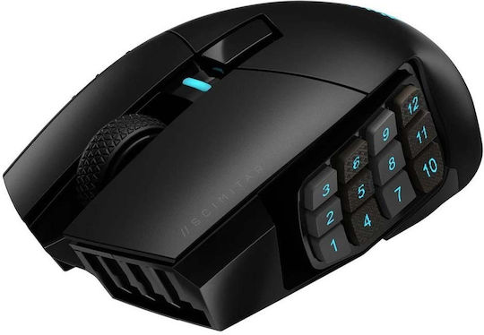 Corsair Scimitar RGB Elite Безжична Геймърска Мишка 18000 DPI Черен