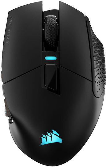 Corsair Scimitar RGB Elite Безжична Геймърска Мишка 18000 DPI Черен