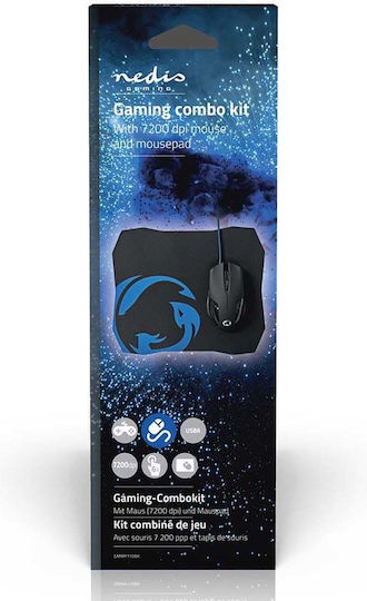 Nedis GMMP110BK Gaming Ποντίκι 7200 DPI Μαύρο