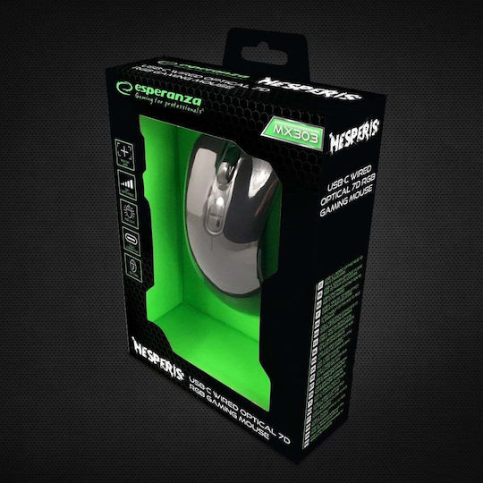 Esperanza Hesperis Gaming Mouse Negru