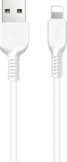 Hoco X20i USB-A to Lightning Cable Λευκό 3m (HOC-X20I-W3)