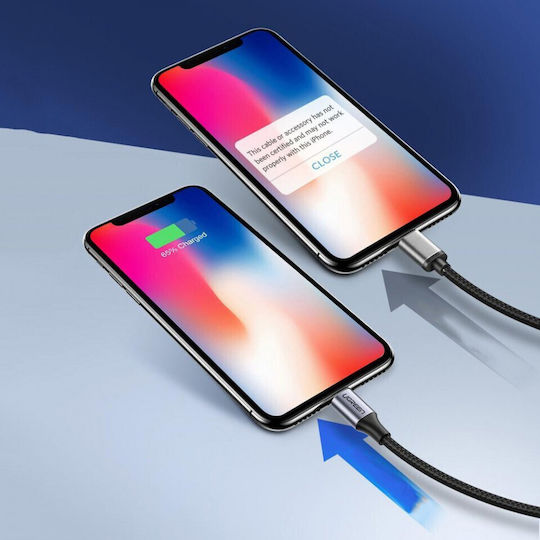 Ugreen Braided / Regular USB-C to Lightning Cable 36W Gray 1m (70523)