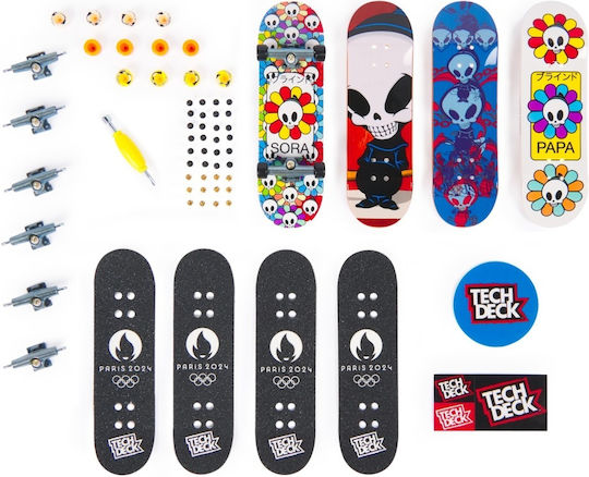 Tech Deck 4 Piece Fingerboard Pack 9.6cm