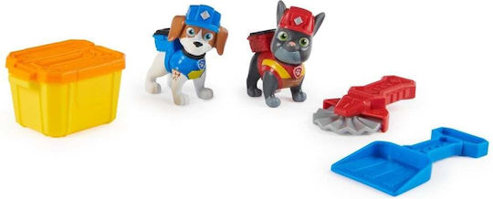 Set Echipa Cățelușilor Rubble din Paw Patrol 2 Figurine Charger Wheeler