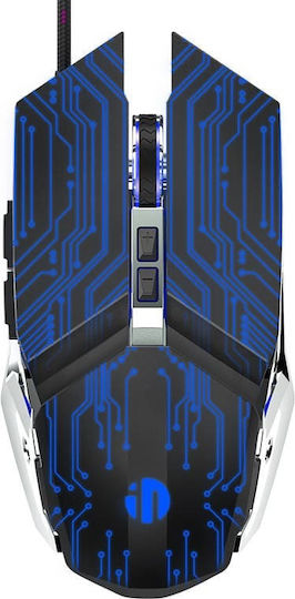 Inphic PW2 RGB Gaming Ποντίκι 4800 DPI Ασημί