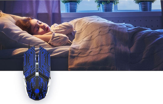 Inphic PW2 RGB Gaming Ποντίκι 4800 DPI Ασημί