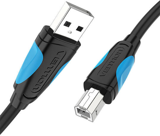 Vention USB 2.0 Cable USB-A male - USB-B male Μαύρο 10m 056304