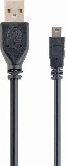 Cablexpert USB 2.0 Cable USB-A male - mini USB-A male Μαύρο 0.3m 072-01-001648