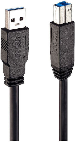 Lindy USB 3.1 Кабел USB-A мъжки - USB-B мъжки Черен 10м 43098