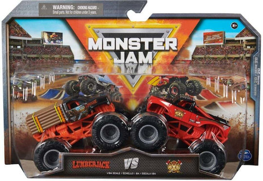 Set Monster Jam 2 Camioane Metalice Toporul Tăietorului de Lemne Scară 1:64