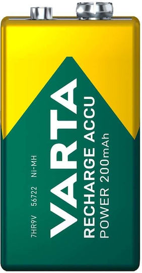 Varta Rechargeable Accu Rechargable Battery 9V Ni-MH 200mAh 1pcs