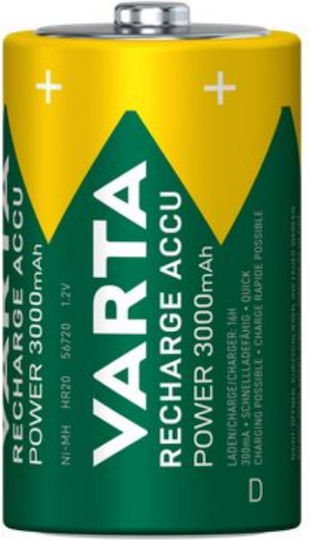Varta Rechargeable Accu Rechargeable Battery D Ni-MH 3000mAh 1.2V 2pcs