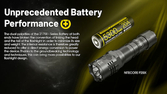 NiteCore Rechargable Battery 21700 Li-ion 5300mAh 1pcs