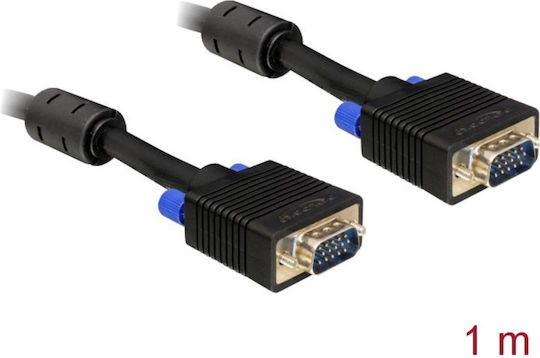 DeLock VGA male to VGA male Black 1m Cable (82556)