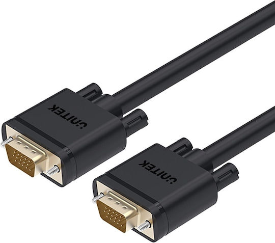 Unitek Cable VGA male - VGA male Μαύρο 1m (Y-C511G)