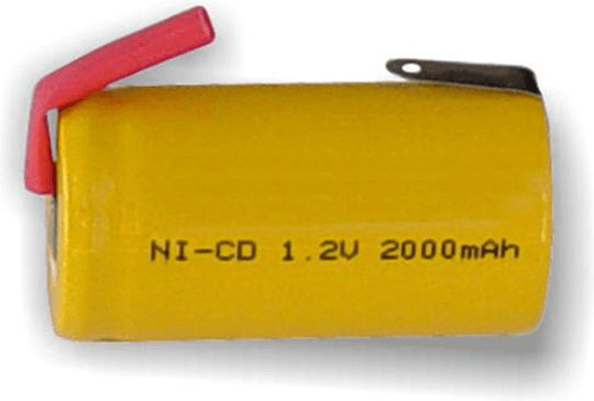 Wiederaufladbare Batterie Ni-Cd 1800mAh 1.2V mit Klinge 1Stück