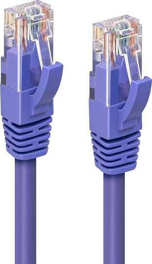 Microconnect U/UTP Cat.6a (Gigabit) Καλώδιο Δικτύου Ethernet 1m Μωβ