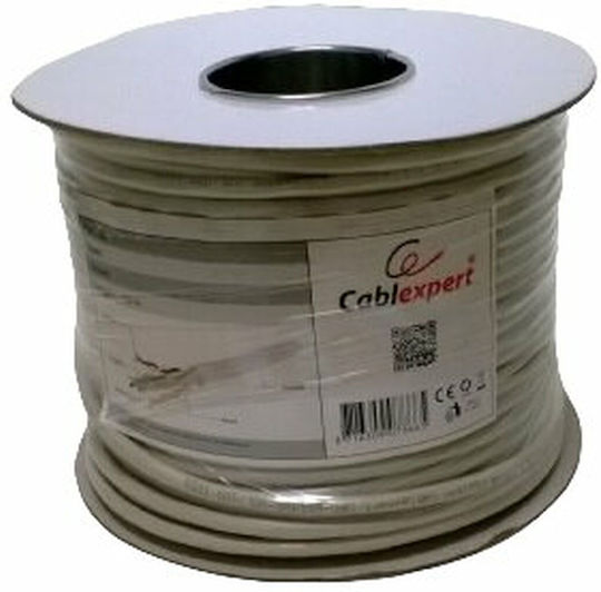 Gembird F/UTP Cat.5e (Gigabit) Καλώδιο Δικτύου Ethernet χωρίς ακροδέκτες 100m Γκρι
