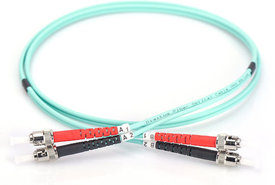 Digitus Cablu De Fibră Optică ST-ST 3m Turcoaz