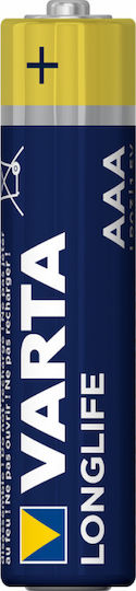 Varta 12 Pack Alkaline Batteries AAA LongLife 1.5V