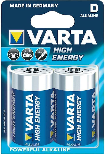 Varta High Energy Алкални Батерии D 1.5V 2бр