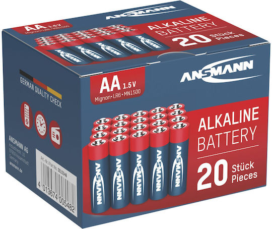 Ansmann Alkaline Batterien AA 1.5V 20Stück 5015548