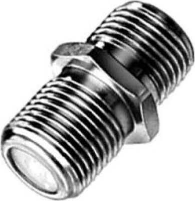 Muzik Μετατροπέας F-Connector female σε F-Connector female Ασημί 1τμχ CP21-01-065C
