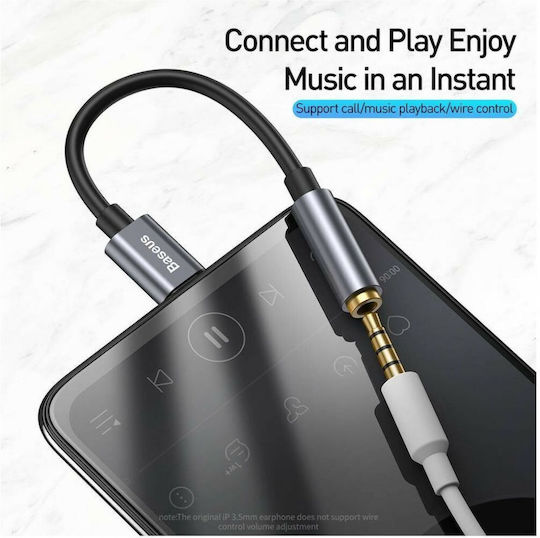 Baseus L54 Konverter USB-C männlich zu 3.5mm weiblich Gray 1Stück