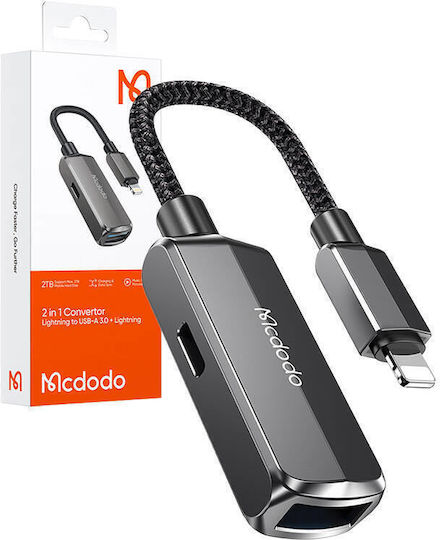 Mcdodo OTG 2v1 Μετατροπέας Lightning male σε Lightning / USB-A female 1τμχ