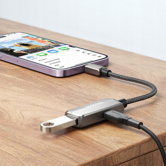 Mcdodo OTG 2v1 Μετατροπέας Lightning male σε Lightning / USB-A female 1τμχ