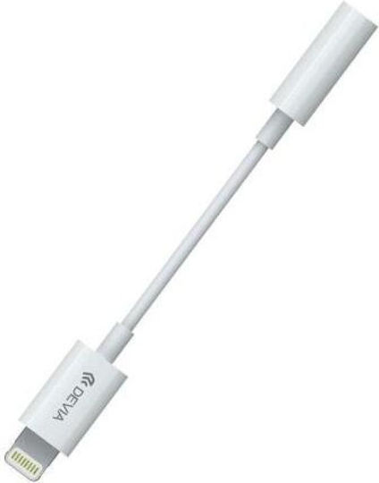 Devia Converter Lightning male to 3.5mm female White 1pcs EC0901