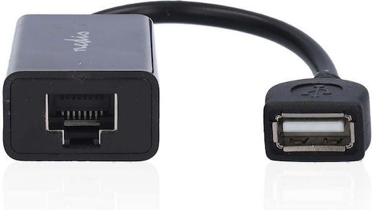 Nedis Usb A Konverter USB-A männlich + weiblich auf Ethernet weiblich 1 Stück