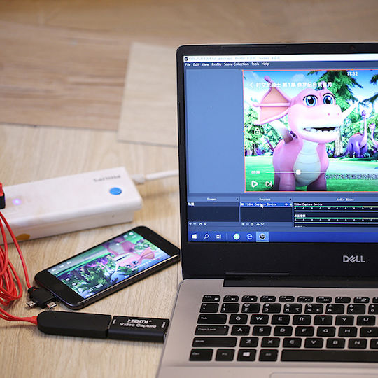 Конвертор USB-A мъжки към HDMI женски Черен 1бр
