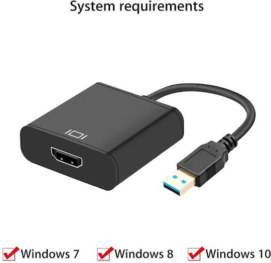 PremiumCord Конвертор HDMI мъжки към USB-A женски 1бр khcon-08