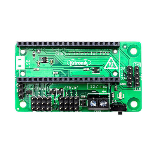 Kitronik Pico Simply Servos Board (5339)