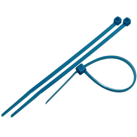 EM Group Δεματικά Καλωδίων Πλαστικά 140mmx140mm σε Μπλε χρώμα (100τμχ) (BMBL1436)
