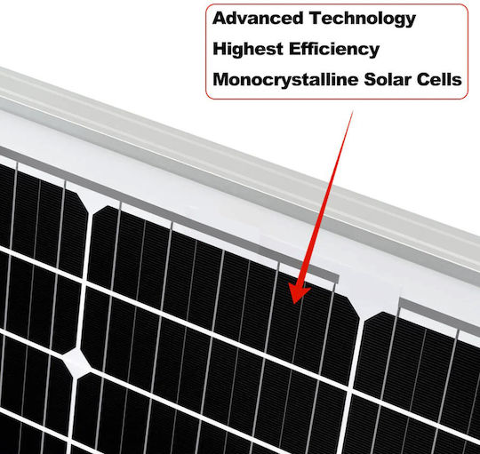 Epsolar M-30w Monocrystalline Solar Panel 30W 12V 380x450x17mm